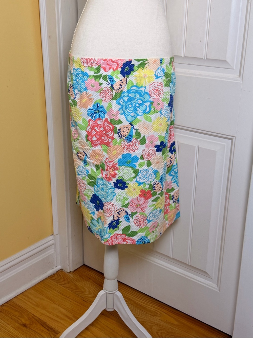 Talbots Floral Midi Pencil Skirt in Multi